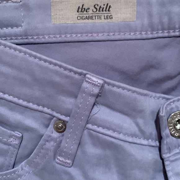 NWOT AG STILT CIGARETTE JEANS SOFT PIMA COTTON IN BEAUTIFUL COLOR LAVENDER 29 - Picture 6 of 11